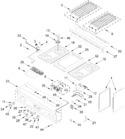 Diagram for Cooktop, Burner, And Griddle Parts