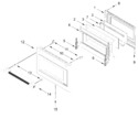 Diagram for Oven Door Parts