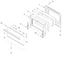 Diagram for Oven Door Parts (30 In)