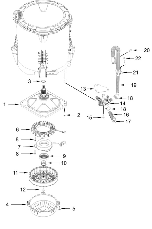 Diagram for WTW6150PW1