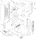 Diagram for Freezer Liner And Icemaker Parts