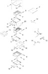 Diagram for Freezer Shelf Parts