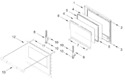 Diagram for Upper Oven Door Parts