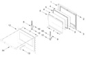 Diagram for Lower Oven Door Parts