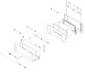 Diagram for Microwave Door Parts