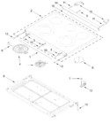 Diagram for Cooktop Parts