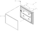 Diagram for Freezer Door Parts