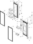 Diagram for Refrigerator Door Parts