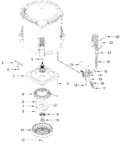 Diagram for Gearcase, Motor And Pump Parts