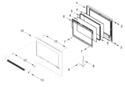 Diagram for Oven Door Parts
