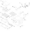 Diagram for Internal Oven Parts (30 In)