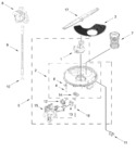 Diagram for Pump, Washarm And Motor Parts