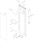Diagram for Refrigerator Door Parts