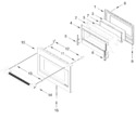 Diagram for Oven Door Parts