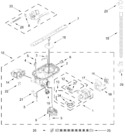 Diagram for Pump, Washarm And Motor Parts