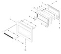 Diagram for Oven Door Parts