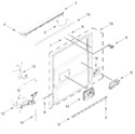 Diagram for Control Panel And Inner Door Parts