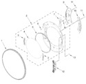 Diagram for Dryer Door Parts
