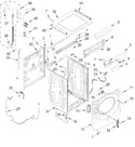 Diagram for Washer Cabinet Parts