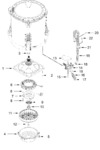 Diagram for Gearcase, Motor And Pump Parts