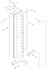 Diagram for Freezer Door Parts