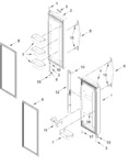 Diagram for Refrigerator Door Parts