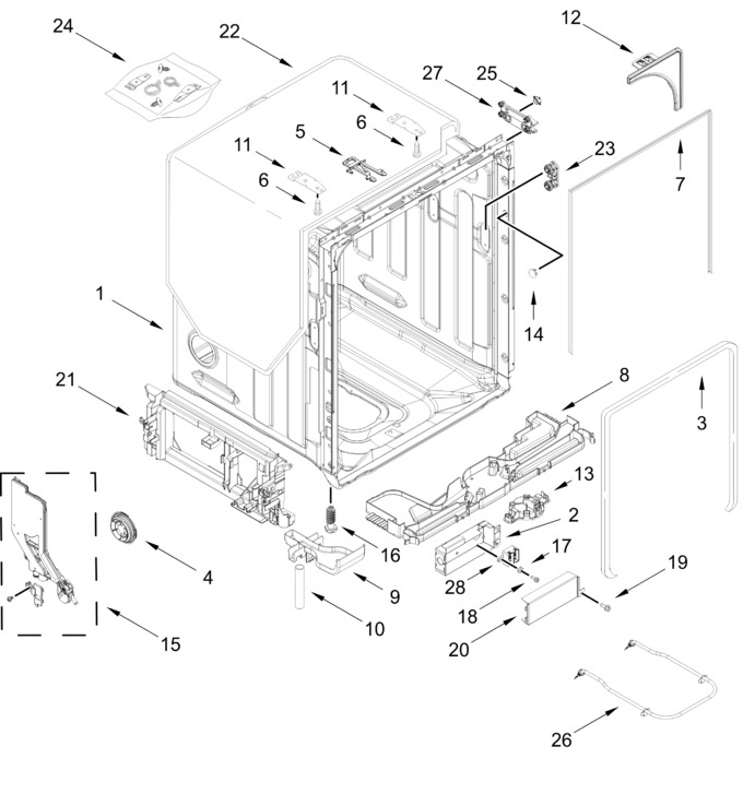 Diagram for WDT750SAKB5