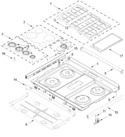 Diagram for Cooktop Parts