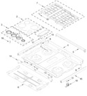 Diagram for Cooktop Parts