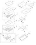 Diagram for Refrigerator Shelf Parts