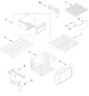 Diagram for Freezer Shelf Parts