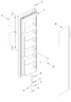 Diagram for Freezer Door Parts