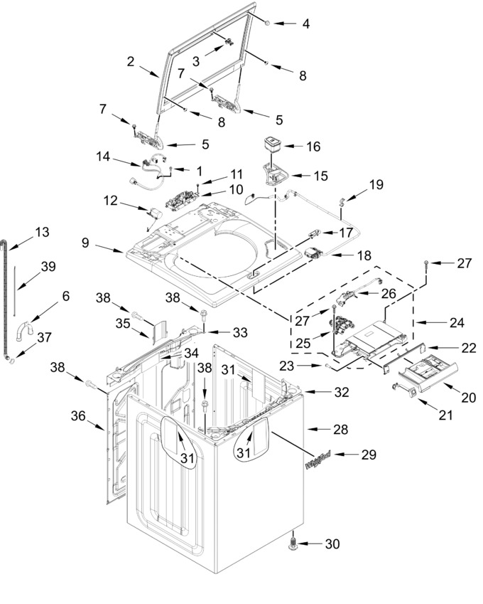 Diagram for WTW5105HC6