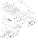 Diagram for Cooktop, Burner And Grate Parts