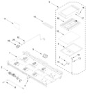 Diagram for Burner Box And Griddle Parts
