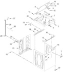 Diagram for Top And Cabinet Parts