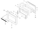 Diagram for Oven Door Parts (30 In)