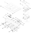 Diagram for Cooktop, Console, And Griddle Parts