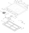 Diagram for Cooktop Parts