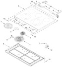 Diagram for Cooktop Parts