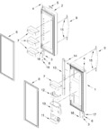 Diagram for Refrigerator Door Parts