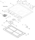 Diagram for Cooktop Parts