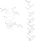 Diagram for Refrigerator Shelf Parts