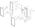 Diagram for Refrigerator Door Parts