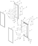 Diagram for Refrigerator Door Parts