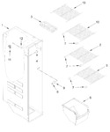 Diagram for Freezer Liner Parts