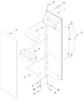 Diagram for Refrigerator Door Parts