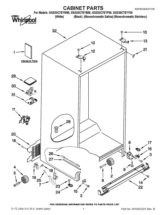Diagram for GSS30C7EYF00