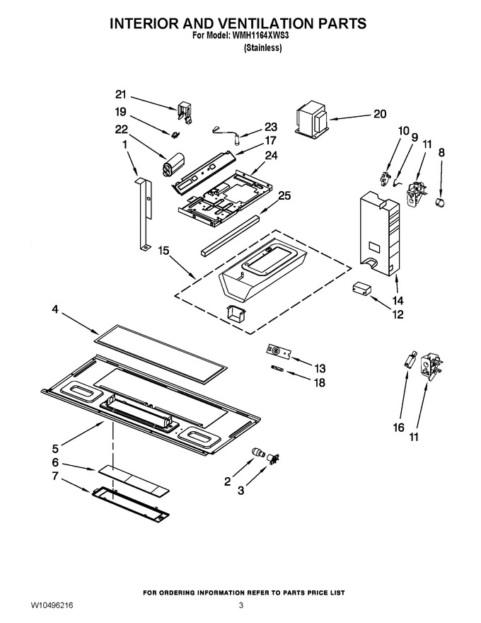 Diagram for WMH1164XWS3