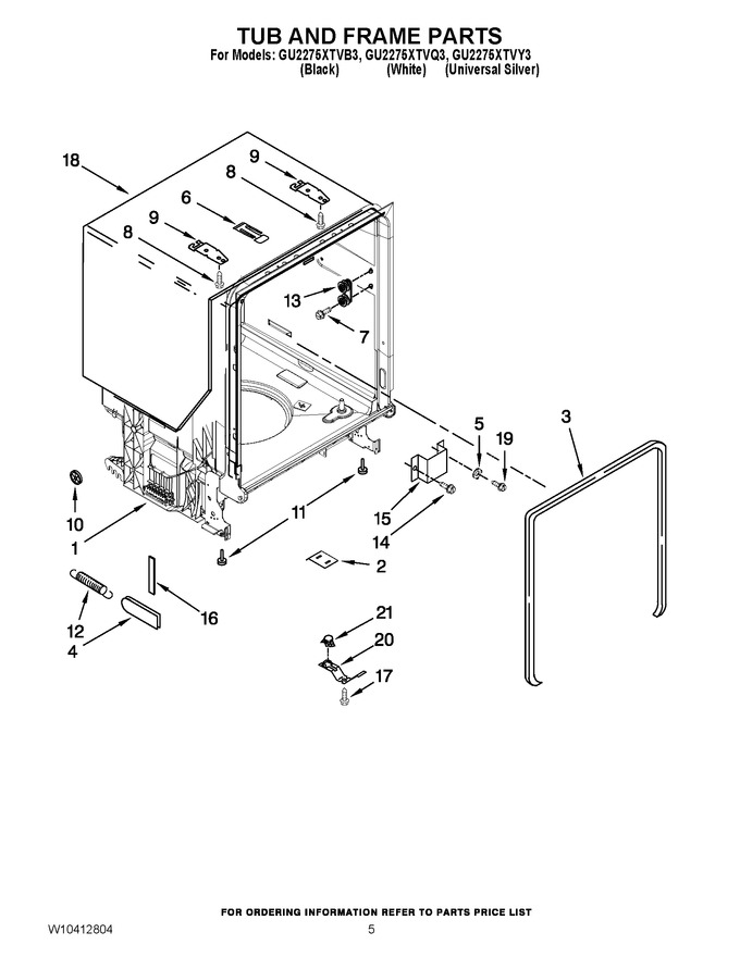 Diagram for GU2275XTVB3